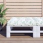 Palettenkissen Blattmuster 80x80x12 cm Stoff Palettenkissen Blattmuster 80x80x12 cm Stoff