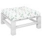 Palettenkissen Blattmuster 80x80x12 cm Stoff Palettenkissen Blattmuster 80x80x12 cm Stoff