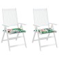 Gartenstuhl-Kissen 2 Stk. Mehrfarbig 40x40x3 cm Stoff Gartenstuhl-Kissen 2 Stk. Mehrfarbig 40x40x3 cm Stoff