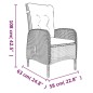 vidaXL 7-tlg. Garten-Essgruppe mit Kissen Grau und Schwarz vidaXL 7-tlg. Garten-Essgruppe mit Kissen Grau und Schwarz