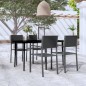 vidaXL 5-tlg. Garten-Essgruppe Schwarz vidaXL 5-tlg. Garten-Essgruppe Schwarz