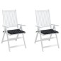 vidaXL Gartenstuhl-Kissen 2 Stk. Schwarz Karomuster 50x50x3 cm Stoff vidaXL Gartenstuhl-Kissen 2 Stk. Schwarz Karomuster 50x50x3 cm Stoff