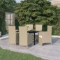 vidaXL 7-tlg. Garten-Essgruppe mit Auflagen Beige vidaXL 7-tlg. Garten-Essgruppe mit Auflagen Beige