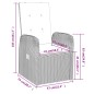 vidaXL 5-tlg. Garten-Essgruppe mit Kissen Grau vidaXL 5-tlg. Garten-Essgruppe mit Kissen Grau