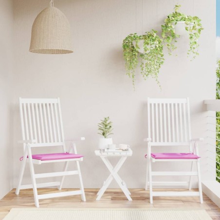 vidaXL Gartenstuhl-Kissen 2 Stk. Rosa 50x50x3 cm Stoff