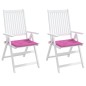 vidaXL Gartenstuhl-Kissen 2 Stk. Rosa 50x50x3 cm Stoff vidaXL Gartenstuhl-Kissen 2 Stk. Rosa 50x50x3 cm Stoff