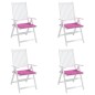 Gartenstuhl-Kissen 4 Stk. Rosa 50x50x3 cm Stoff Gartenstuhl-Kissen 4 Stk. Rosa 50x50x3 cm Stoff