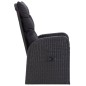 vidaXL 3-tlg. Garten-Essgruppe mit Kissen Schwarz vidaXL 3-tlg. Garten-Essgruppe mit Kissen Schwarz