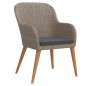 vidaXL 9-tlg. Garten-Essgruppe mit Kissen Braun vidaXL 9-tlg. Garten-Essgruppe mit Kissen Braun