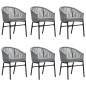 vidaXL 7-tlg. Garten-Essgruppe Grau vidaXL 7-tlg. Garten-Essgruppe Grau