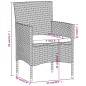 vidaXL 9-tlg. Garten-Essgruppe mit Kissen Braun und Schwarz vidaXL 9-tlg. Garten-Essgruppe mit Kissen Braun und Schwarz