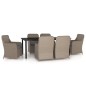 vidaXL 7-tlg. Garten-Essgruppe mit Kissen Braun vidaXL 7-tlg. Garten-Essgruppe mit Kissen Braun