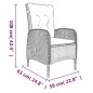 vidaXL 7-tlg. Garten-Essgruppe mit Kissen Schwarz vidaXL 7-tlg. Garten-Essgruppe mit Kissen Schwarz