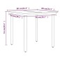 vidaXL 5-tlg. Garten-Essgruppe mit Kissen Braun vidaXL 5-tlg. Garten-Essgruppe mit Kissen Braun
