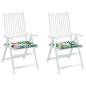 Gartenstuhl-Kissen 2 Stk. Mehrfarbig 50x50x3 cm Stoff Gartenstuhl-Kissen 2 Stk. Mehrfarbig 50x50x3 cm Stoff