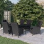vidaXL 7-tlg. Garten-Essgruppe Dunkelgrau vidaXL 7-tlg. Garten-Essgruppe Dunkelgrau