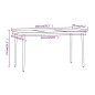 vidaXL 7-tlg. Garten-Essgruppe mit Kissen Braun vidaXL 7-tlg. Garten-Essgruppe mit Kissen Braun