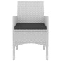 vidaXL 9-tlg. Garten-Essgruppe mit Auflagen Poly Rattan und Glas vidaXL 9-tlg. Garten-Essgruppe mit Auflagen Poly Rattan und Glas