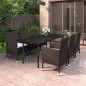 vidaXL 7-tlg. Garten-Essgruppe mit Auflagen Poly Rattan und Glas vidaXL 7-tlg. Garten-Essgruppe mit Auflagen Poly Rattan und Glas