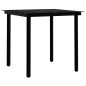 vidaXL 3-tlg. Garten-Essgruppe mit Kissen Schwarz vidaXL 3-tlg. Garten-Essgruppe mit Kissen Schwarz