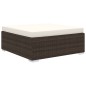 vidaXL 9-tlg. Garten-Lounge-Set mit Auflagen Poly Rattan Braun vidaXL 9-tlg. Garten-Lounge-Set mit Auflagen Poly Rattan Braun