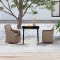 vidaXL 3-tlg. Garten-Essgruppe mit Kissen Braun vidaXL 3-tlg. Garten-Essgruppe mit Kissen Braun