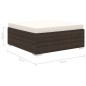 vidaXL 9-tlg. Garten-Lounge-Set mit Auflagen Poly Rattan Braun vidaXL 9-tlg. Garten-Lounge-Set mit Auflagen Poly Rattan Braun
