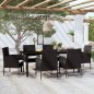 vidaXL 7-tlg. Garten-Essgruppe Schwarz vidaXL 7-tlg. Garten-Essgruppe Schwarz