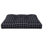 Palettenkissen Schwarz Karomuster 80x80x12 cm Stoff Palettenkissen Schwarz Karomuster 80x80x12 cm Stoff