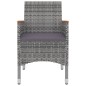 vidaXL 5-tlg. Garten-Essgruppe mit Auflagen Poly Rattan und Glas vidaXL 5-tlg. Garten-Essgruppe mit Auflagen Poly Rattan und Glas