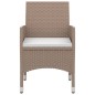 vidaXL 9-tlg. Garten-Essgruppe mit Kissen Poly Rattan und Glas vidaXL 9-tlg. Garten-Essgruppe mit Kissen Poly Rattan und Glas