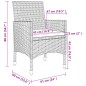 vidaXL 9-tlg. Garten-Essgruppe mit Kissen Poly Rattan und Glas vidaXL 9-tlg. Garten-Essgruppe mit Kissen Poly Rattan und Glas