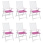 vidaXL Gartenstuhl-Kissen 6 Stk. Rosa 50x50x3 cm Stoff vidaXL Gartenstuhl-Kissen 6 Stk. Rosa 50x50x3 cm Stoff