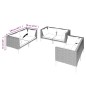 vidaXL 6-tlg. Garten-Lounge-Set mit Auflagen Poly Rattan Dunkelgrau vidaXL 6-tlg. Garten-Lounge-Set mit Auflagen Poly Rattan Dunkelgrau