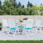 Gartenstuhl-Kissen 6 Stk. Türkis 50x50x3 cm Stoff Gartenstuhl-Kissen 6 Stk. Türkis 50x50x3 cm Stoff