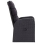 vidaXL 5-tlg. Garten-Essgruppe mit Kissen Schwarz vidaXL 5-tlg. Garten-Essgruppe mit Kissen Schwarz