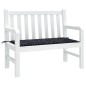Gartenbank-Auflage Schwarz Karomuster 100x50x3 cm Oxford-Gewebe Gartenbank-Auflage Schwarz Karomuster 100x50x3 cm Oxford-Gewebe