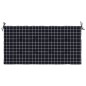 Gartenbank-Auflage Schwarz Karomuster 100x50x3 cm Oxford-Gewebe Gartenbank-Auflage Schwarz Karomuster 100x50x3 cm Oxford-Gewebe