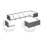 vidaXL 9-tlg. Garten-Lounge-Set mit Kissen Rund Rattan Dunkelgrau vidaXL 9-tlg. Garten-Lounge-Set mit Kissen Rund Rattan Dunkelgrau