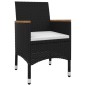 vidaXL 7-tlg. Garten-Essgruppe mit Kissen Poly Rattan und Glas vidaXL 7-tlg. Garten-Essgruppe mit Kissen Poly Rattan und Glas