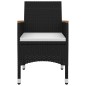 vidaXL 7-tlg. Garten-Essgruppe mit Kissen Poly Rattan und Glas vidaXL 7-tlg. Garten-Essgruppe mit Kissen Poly Rattan und Glas