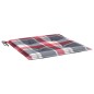 Gartenstuhl-Kissen 6Stk. Rot Karomuster 40x40x3cm Oxford-Gewebe Gartenstuhl-Kissen 6Stk. Rot Karomuster 40x40x3cm Oxford-Gewebe