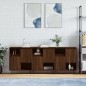Sideboards 3 Stk. Braun Eichen-Optik Holzwerkstoff Sideboards 3 Stk. Braun Eichen-Optik Holzwerkstoff