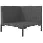 vidaXL 8-tlg. Garten-Lounge-Set mit Kissen Poly Rattan Dunkelgrau vidaXL 8-tlg. Garten-Lounge-Set mit Kissen Poly Rattan Dunkelgrau