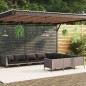 vidaXL 10-tlg. Garten-Lounge-Set mit Kissen Poly Rattan Dunkelgrau vidaXL 10-tlg. Garten-Lounge-Set mit Kissen Poly Rattan Dunkelgrau