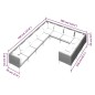 vidaXL 10-tlg. Garten-Lounge-Set mit Kissen Poly Rattan Dunkelgrau vidaXL 10-tlg. Garten-Lounge-Set mit Kissen Poly Rattan Dunkelgrau