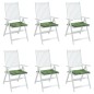 Sitzkissen 6 Stk. Blattmuster 50x50x3 cm Stoff