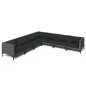 vidaXL 7-tlg. Garten-Lounge-Set mit Auflagen Poly Rattan Dunkelgrau vidaXL 7-tlg. Garten-Lounge-Set mit Auflagen Poly Rattan Dunkelgrau