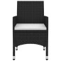 vidaXL 3-tlg. Garten-Essgruppe mit Auflagen Poly Rattan und Glas vidaXL 3-tlg. Garten-Essgruppe mit Auflagen Poly Rattan und Glas