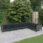 vidaXL 7-tlg. Garten-Lounge-Set mit Auflagen Poly Rattan Dunkelgrau vidaXL 7-tlg. Garten-Lounge-Set mit Auflagen Poly Rattan Dunkelgrau